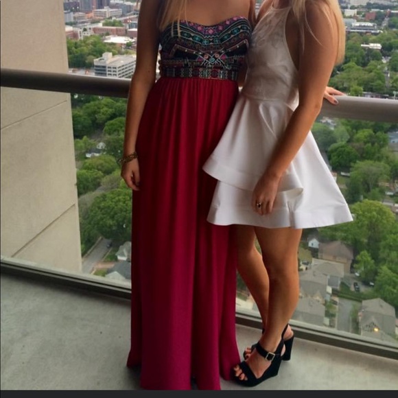 Long formal dress - strapless - Picture 5 of 5